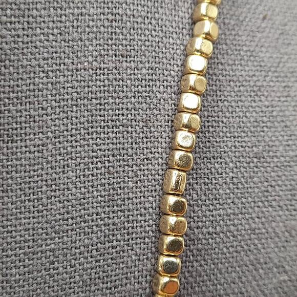 Chico's Long Pendant Necklace, Gold Bead Chain, Floral Fish Pendant, 39 Inches - Picture 6 of 11